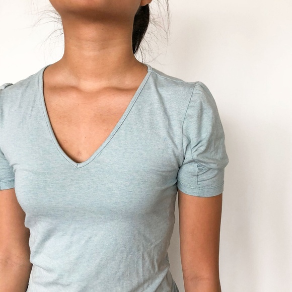 VELVET - Shirred Sleeve Knit Top - Picture 3 of 4